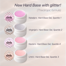 Load image into Gallery viewer, Hard BASE Fluid Gel Nastia’s Sparkle 4. Thixotropic formula. 15ml in a Jar