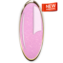 Load image into Gallery viewer, LIQUID POLYGEL Raspberry Parfait with glitter. 25g in jar.