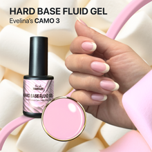 Load image into Gallery viewer, Hard BASE Fluid Gel Evelina’s CAMO 3. Low heat formula. 10ml BIAB & 15ml in a Jar