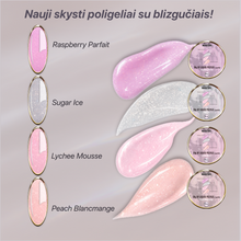 Load image into Gallery viewer, LIQUID POLYGEL Peach Blancmange with glitter. 25g in jar.