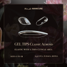 Load image into Gallery viewer, No 2. GEL TIPS Classic Almond, 240 pcs. BOX & Refill in bags