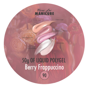 LIQUID POLYGEL Berry Frappuccino, 10g in bottle, 15g, 50g in jar.