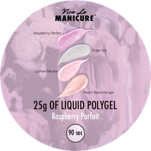 Load image into Gallery viewer, LIQUID POLYGEL Raspberry Parfait with glitter. 25g/50g in jar.

