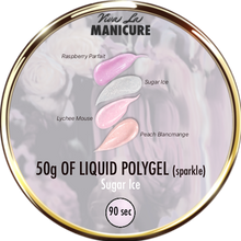 Load image into Gallery viewer, LIQUID POLYGEL Sugar Ice with glitter. 25g in jar.
