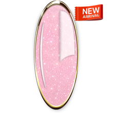 Load image into Gallery viewer, LIQUID POLYGEL Lychee Mousse with glitter. 25g in jar.
