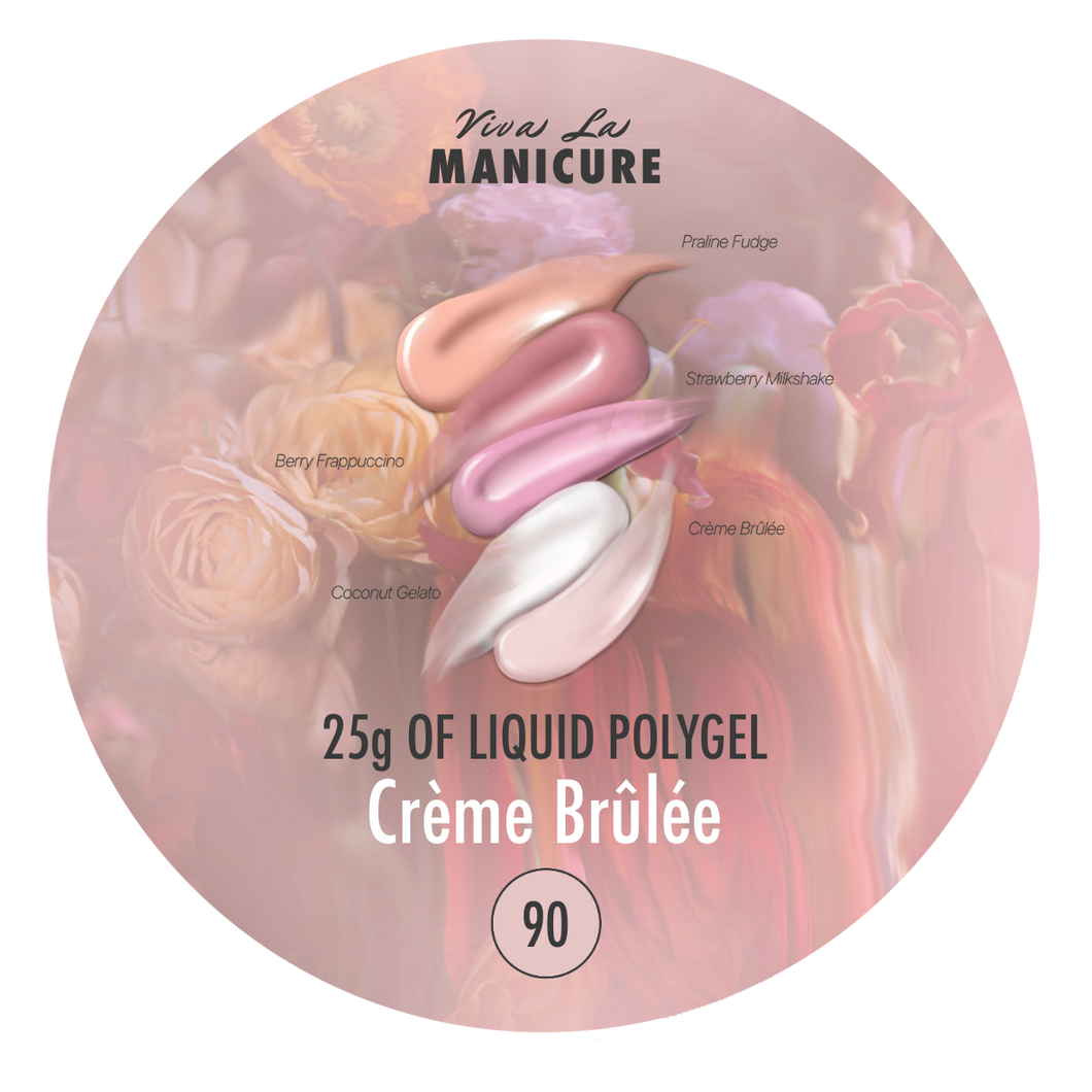 LIQUID POLYGEL Crème Brûlée, 10g in bottle, 15g in jar, 50g in jar