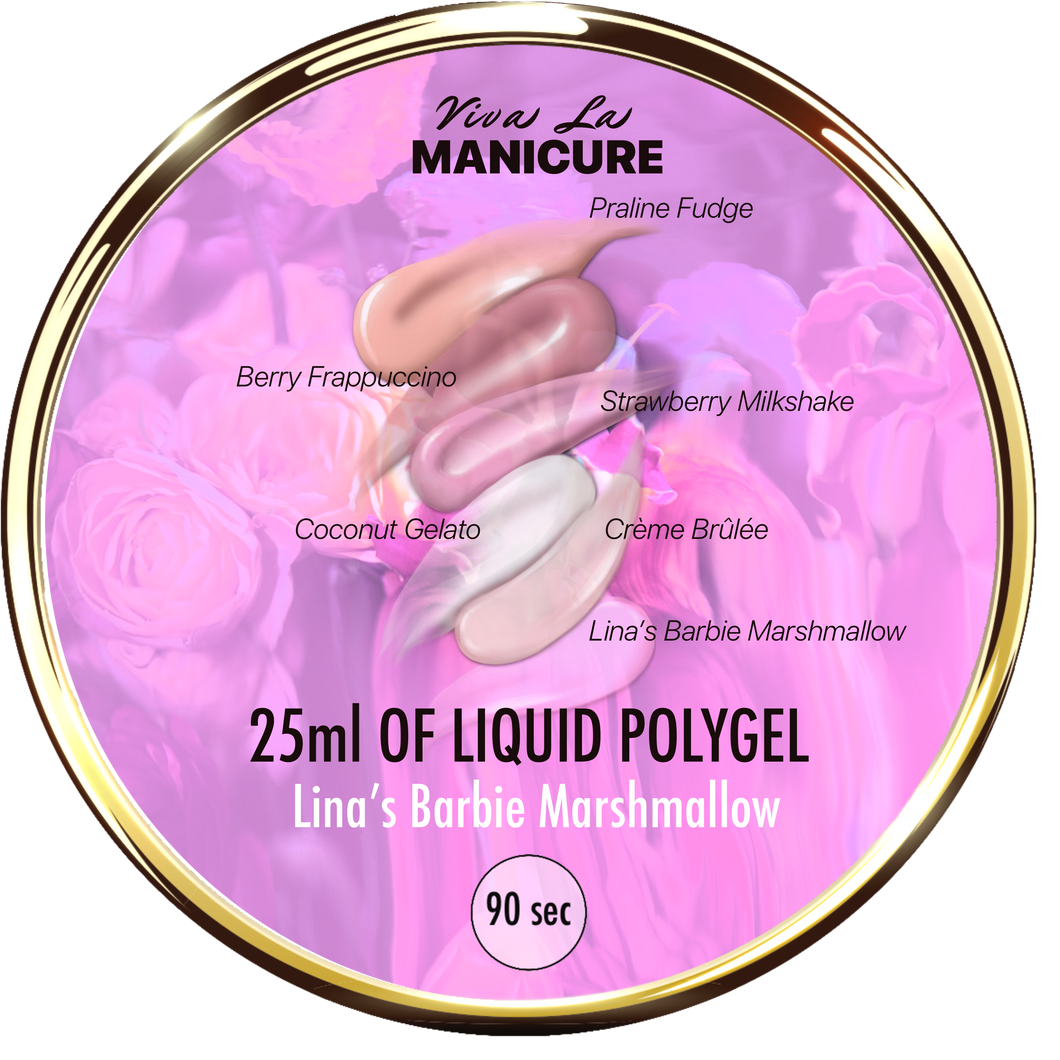 LIQUID POLYGEL Lina’s Barbie Marshmallow 25g in jar, 50g in jar