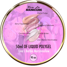 Load image into Gallery viewer, LIQUID POLYGEL Lina’s Barbie Marshmallow 25g in jar, 50g in jar
