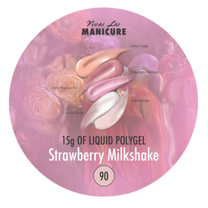 LIQUID POLYGEL Strawberry Milkshake, 10g in bottle, 15g in jar.