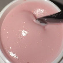 Load and play video in Gallery viewer, LIQUID POLYGEL Peach Blancmange with glitter. 25g in jar.
