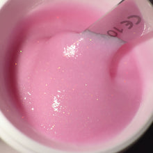 Load and play video in Gallery viewer, LIQUID POLYGEL Raspberry Parfait with glitter. 25g in jar.
