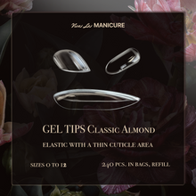 Load image into Gallery viewer, No 2. GEL TIPS Classic Almond, 240 pcs. BOX &amp; Refill in bags
