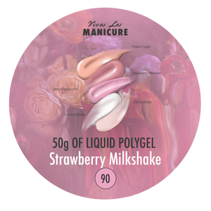 LIQUID POLYGEL Strawberry Milkshake, 10g in bottle, 25g in jar, 50g in jar